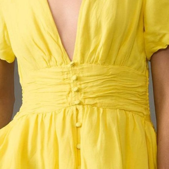 The Katerina Button-Front Mini Dress by Anthropologie - Picture 3 of 8